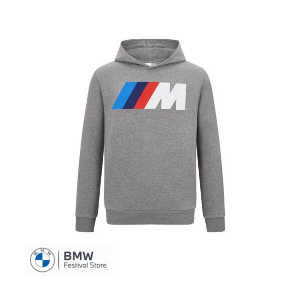 BMW M Sweathoodie Logo farbig Unisex - Grey, XL