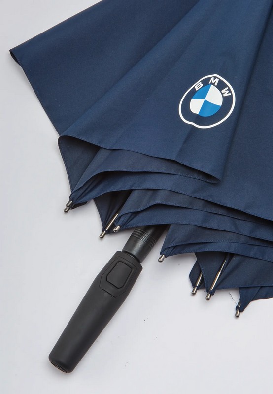 80232864005-2 BMW Stick Umbrella with Logo - Dark Blue