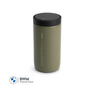 80235B5F626 BMW Thermomug push 330ml - Green/Beige