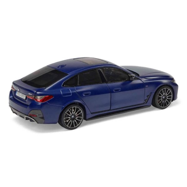 BMW i4 M50 Miniature Model Car 1:18 - Frozen Blue