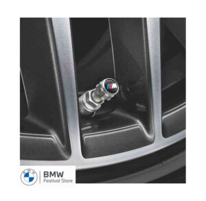 36122447402 BMW Car Wheel Tyre Stems Air Valve Caps Dust Covers - M Logo - 36122447402