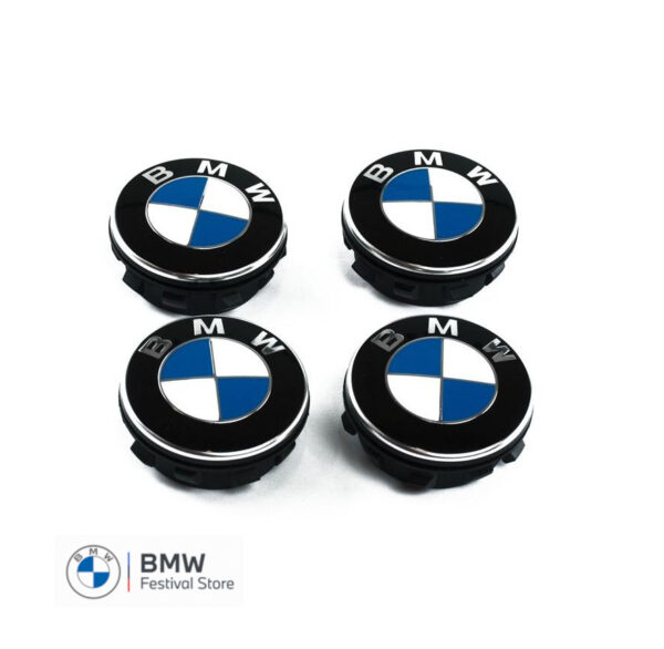 Genuine BMW Floating Center Wheel Cap Set for Exx Fxx Series - Diameter 65mm - 36122455269