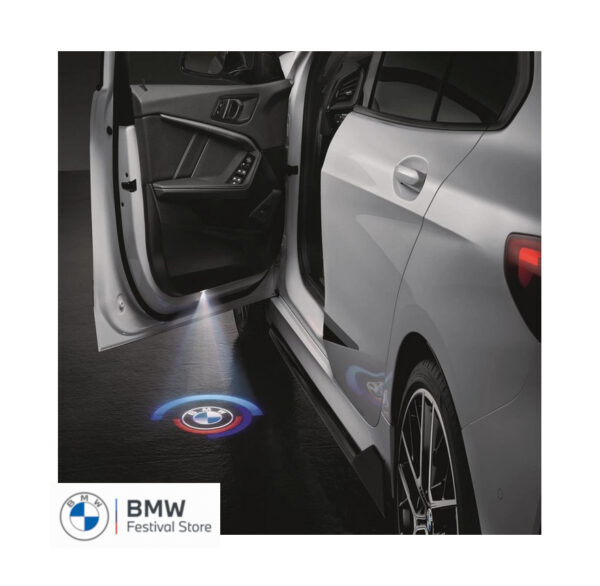 63315A64018 Genuine BMW 50th Year Anniversary LED door projectors - Diameter 50mm - 63315A64018