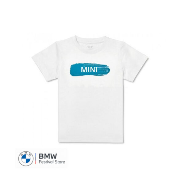 MINI T-Shirt Kids Wordmark Brushstroke 110 - White Island - 80142460832