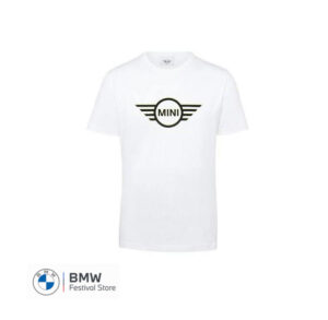 80145A21606 MINI T-Shirt Men Wing Logo Two-Tone - White/Black, XL - 80145A21606