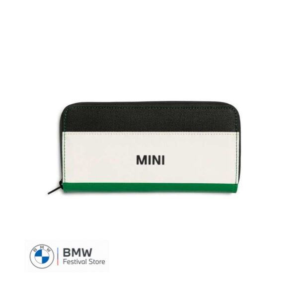 MINI Wallet Tricolour Block - Black and White and British Green - 80215A0A717