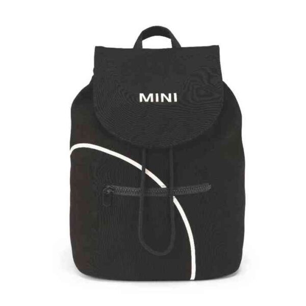 MINI Bag Backpack Outline Print - Black and White - 80225B320C4