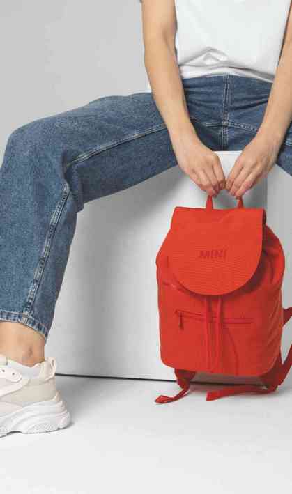 MINI Bag Backpack Outline Print - Rebel Red - 80225B320C5