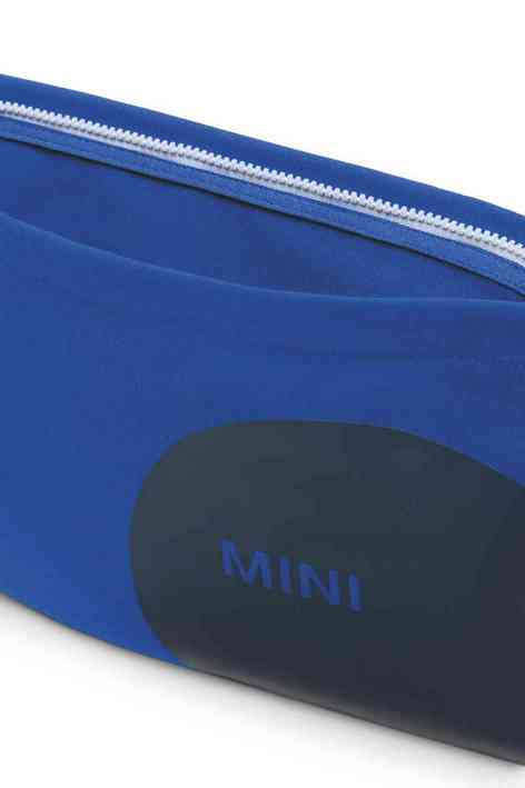 MINI Shoulder Bag Musette Car Face Detail - Blazing Blue and Indigo and White - 80225B320C6