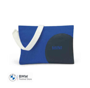 MINI Shoulder Bag Musette Car Face Detail - Blazing Blue and Indigo and White - 80225B320C6