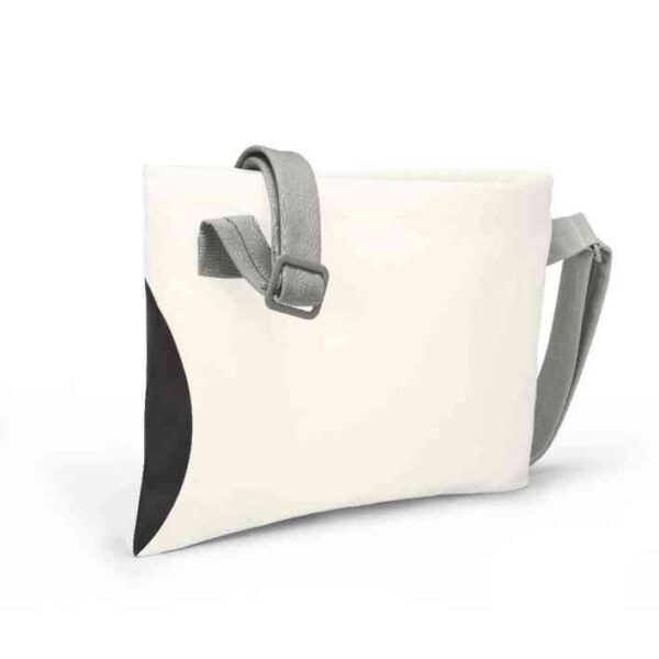 MINI Shoulder Bag Musette Car Face Detail - White and Black and Grey - 80225B320C7