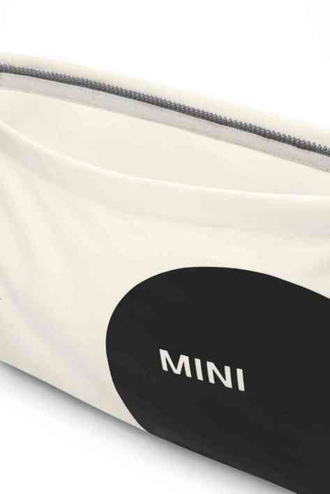 MINI Shoulder Bag Musette Car Face Detail - White and Black and Grey - 80225B320C7