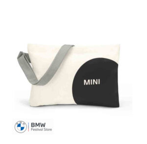 MINI Shoulder Bag Musette Car Face Detail - White and Black and Grey - 80225B320C7
