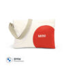 MINI Shoulder Bag Musette Car Face Detail - White and Rebel Red and Vibrant Silver - 80225B320C8