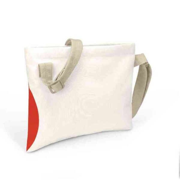 MINI Shoulder Bag Musette Car Face Detail - White and Rebel Red and Vibrant Silver - 80225B320C8