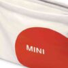 MINI Shoulder Bag Musette Car Face Detail - White and Rebel Red and Vibrant Silver - 80225B320C8