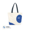 MINI Bag Shopper Car Face Detail Print - White and Blazing Blue and Indigo - 80225B320C9