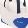 MINI Bag Shopper Car Face Detail Print - White and Blazing Blue and Indigo - 80225B320C9