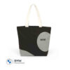 80225B320D0 MINI Bag Shopper Car Face Detail Print - Black and Grey and White - 80225B320D0
