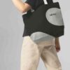80225B320D0-4 MINI Bag Shopper Car Face Detail Print - Black and Grey and White - 80225B320D0