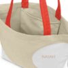80225B320D1-3 MINI Bag Shopper Car Face Detail Print - Vibrant Silver and White and Rebel Red - 80225B320D1
