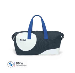 80225B320D2 MINI Bag Duffle Bag Car Face Detail Print - Blue and White - 80225B320D2