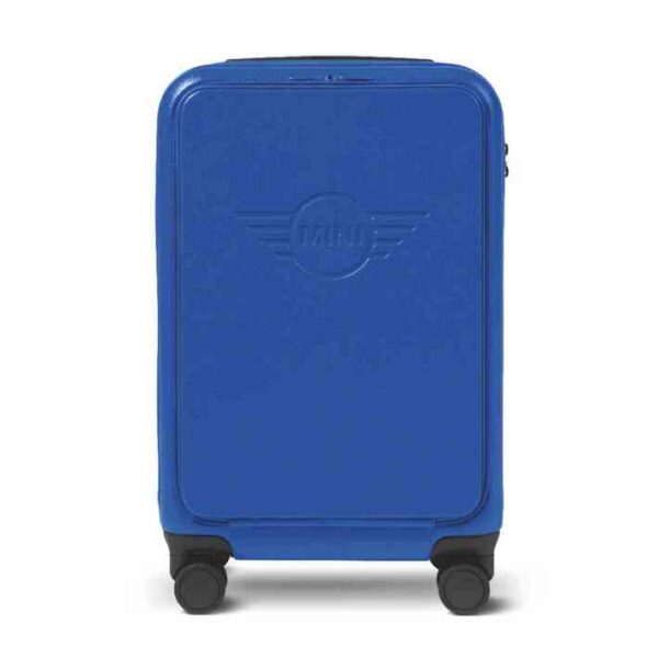 MINI Suitcase Cabin Trolley Spinner Wing Logo Debossed Hard Case - Blazing Blue - 80225B320D9