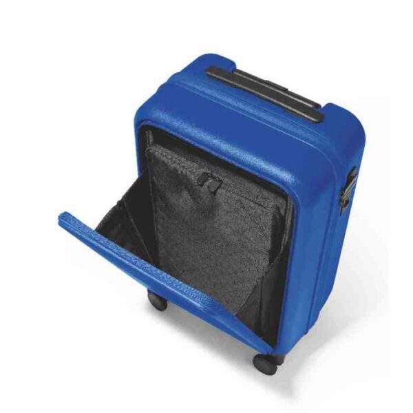 MINI Suitcase Cabin Trolley Spinner Wing Logo Debossed Hard Case - Blazing Blue - 80225B320D9