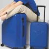 MINI Suitcase Cabin Trolley Spinner Wing Logo Debossed Hard Case - Blazing Blue - 80225B320D9