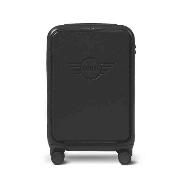MINI Suitcase Cabin Trolley Spinner Wing Logo Debossed Hard Case - Black - 80225B320E0