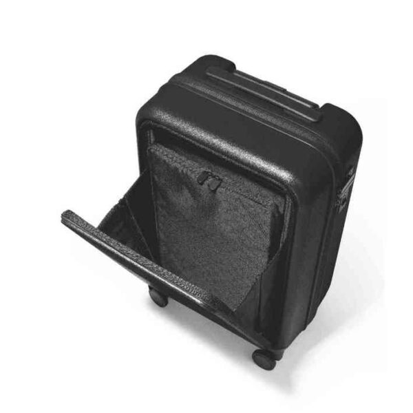 MINI Suitcase Cabin Trolley Spinner Wing Logo Debossed Hard Case - Black - 80225B320E0