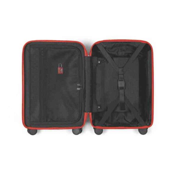 MINI Suitcase Cabin Trolley Spinner Wing Logo Debossed Hard Case - Rebel Red - 80225B320E1