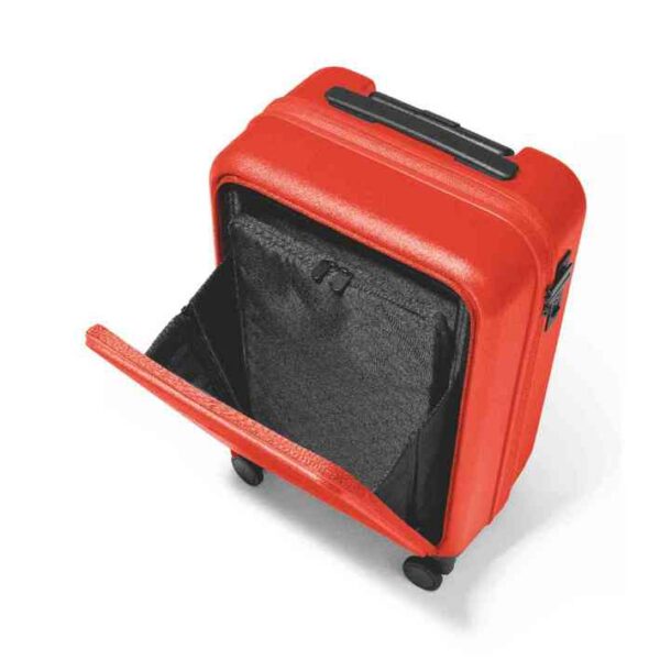 MINI Suitcase Cabin Trolley Spinner Wing Logo Debossed Hard Case - Rebel Red - 80225B320E1