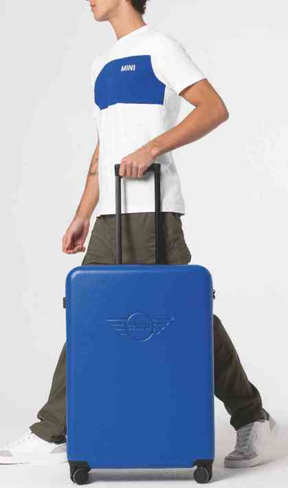 MINI Suitcase Debossed Wing Logo Trolley 76L - Rebel Red - 80225B320E2