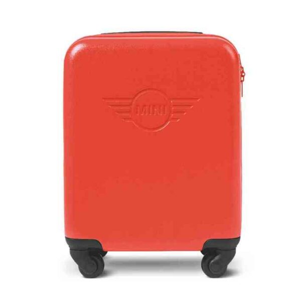 MINI Suitcase Childrens Kids Debossed Wing Logo Trolley - Rebel Red - 80225B320E6