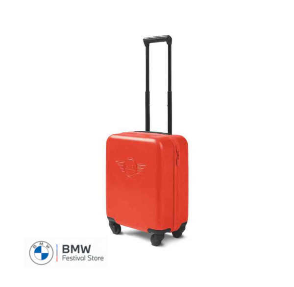 MINI Suitcase Childrens Kids Debossed Wing Logo Trolley - Rebel Red - 80225B320E6