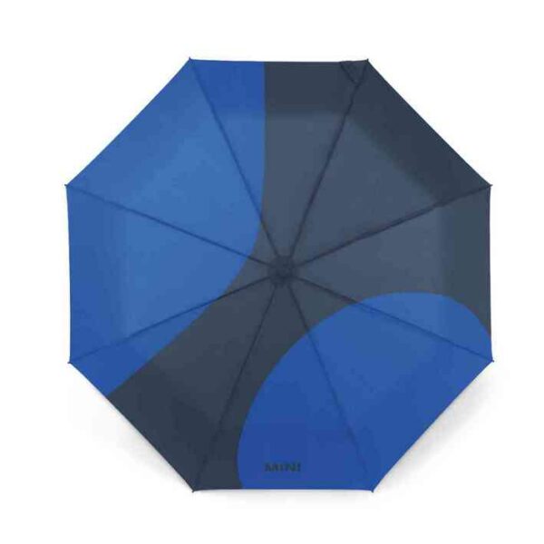 MINI Umbrella Foldable Car Face Detail - Blazing Blue and Indigo - 80235B320F2