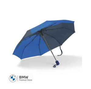 80225B320F2 MINI Umbrella Foldable Car Face Detail - Blazing Blue and Indigo - 80235B320F2