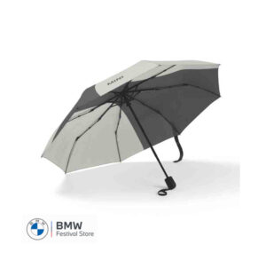 80225B320F3 MINI Umbrella Foldable Car Face Detail - Black and Grey - 80235B320F3