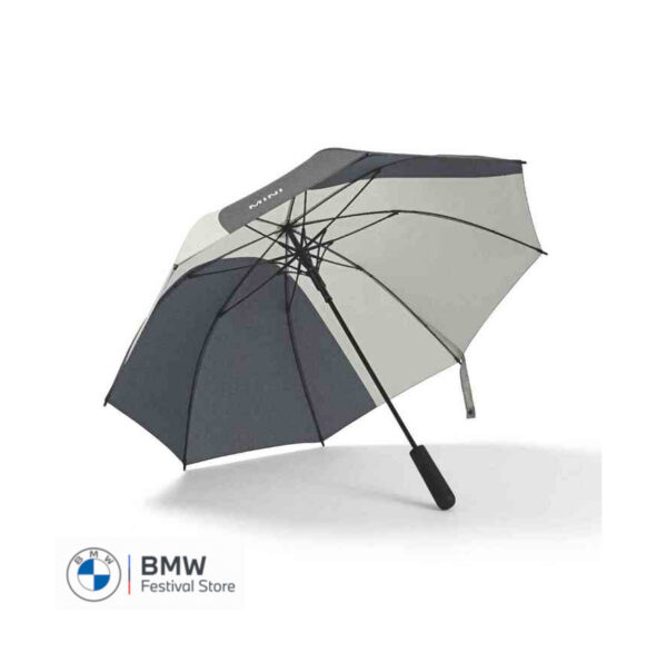 MINI Umbrella Walking Stick Car Face Detail - Black and Grey - 80235B320F6