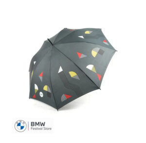 80235A51698 MINI Umbrella Walking Stick Graphics - Black and Grey - 80235A51698