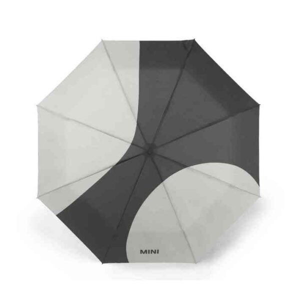 MINI Umbrella Foldable Car Face Detail - Black and Grey - 80235B320F3