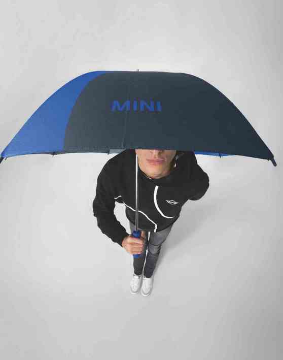 MINI Umbrella Walking Stick Car Face Detail - Indigo and Blazing Blue - 80235B320F5