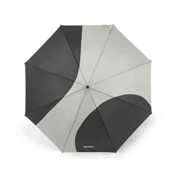 MINI Umbrella Walking Stick Car Face Detail - Black and Grey - 80235B320F6