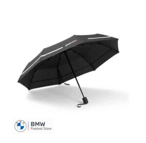 80235B54F37 MINI Umbrella JCW Logo Foldable Black Push Button Windproof - 80235B54F37
