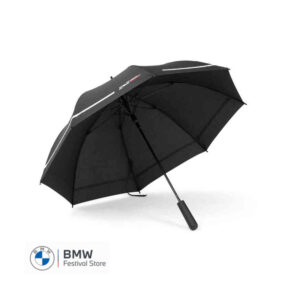 80235B54F38 MINI Umbrella JCW Logo Walking Stick Black Push Button - 80235B54F38