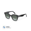 80255B32115 MINI Sunglasses Panto Cut-Out Black 3D Car Face - Dark Green Lenses - 80255B32115