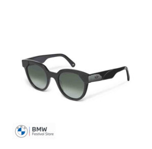 MINI Sunglasses Panto Cut-Out Black 3D Car Face - Dark Green Lenses - 80255B32115