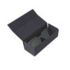 80255B32115-4 MINI Sunglasses Panto Cut-Out Black 3D Car Face - Dark Green Lenses - 80255B32115
