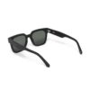 80255B32116-3 MINI Sunglasses D-Frame Cut-Out Black 3D Car Face - Dark Green Lenses - 80255B32116